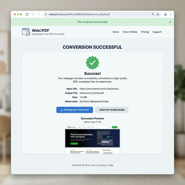 Best Free Webpage to PDF Converter Online (No Watermark 2026)