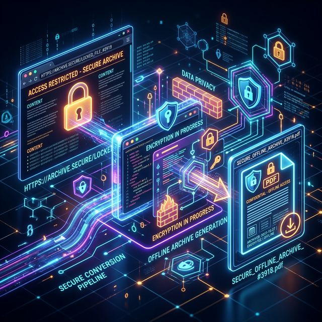 How to Save Protected Webpages and Articles as PDF Offline