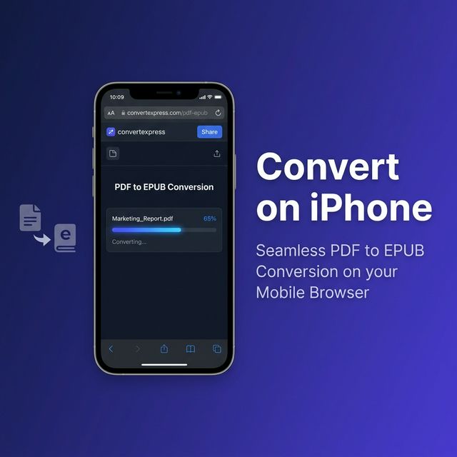 How to Convert PDF to EPUB on iPhone (Free, No App Install)