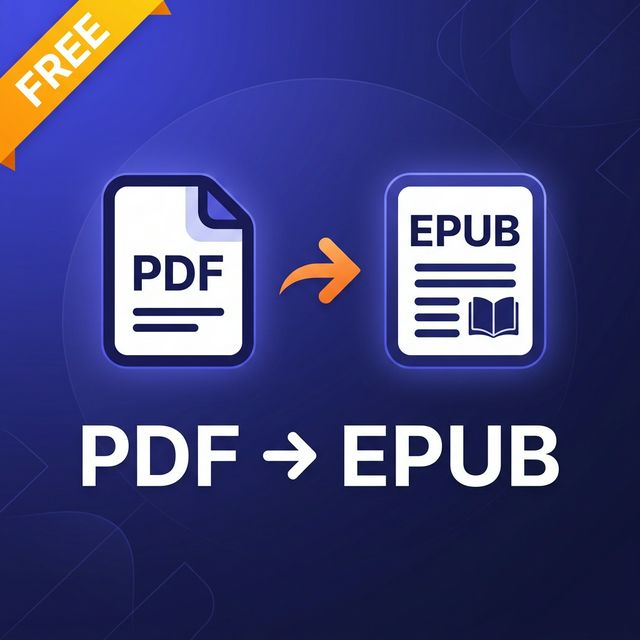 Convert PDF to EPUB Free Online — No Registration Required